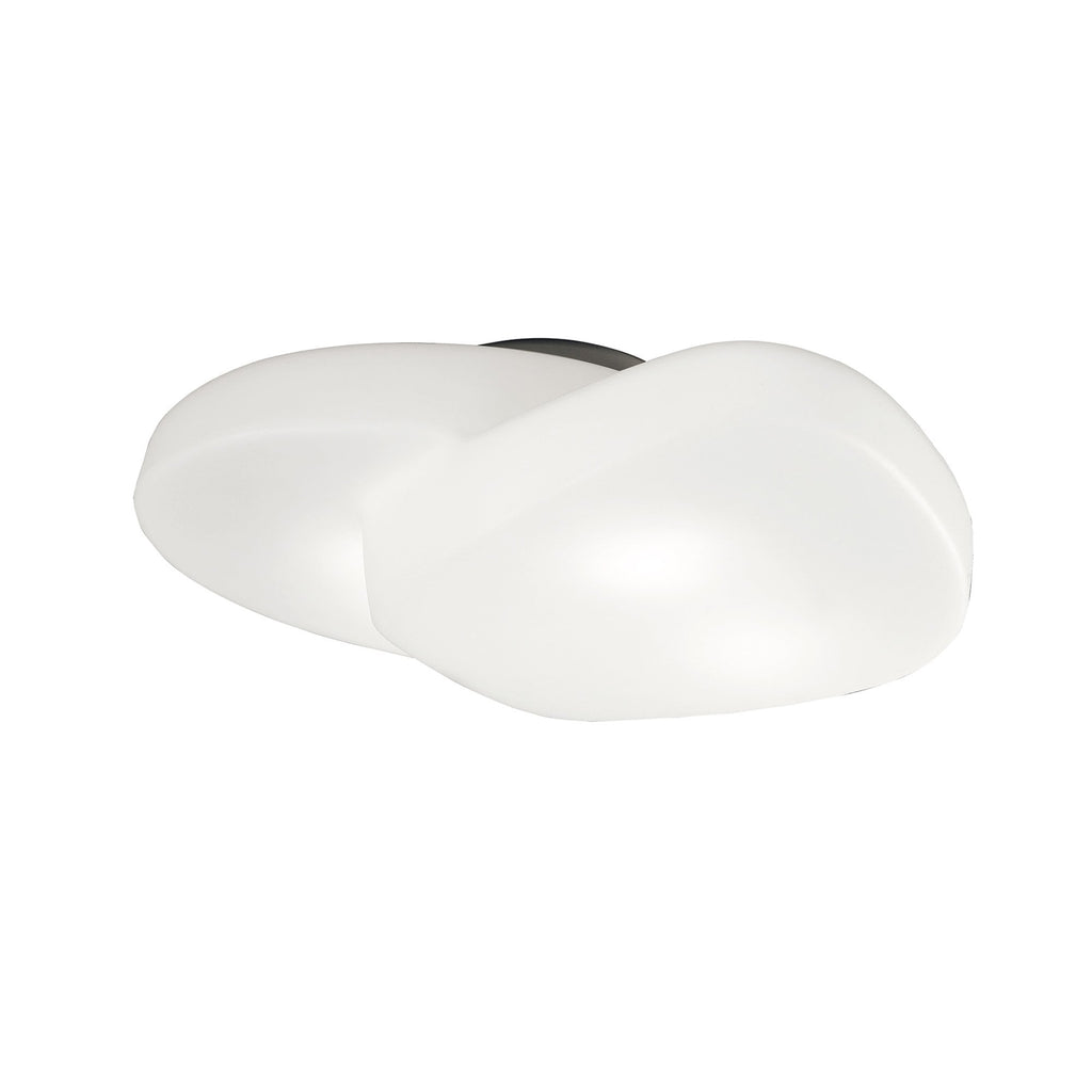 M1893 Ufo Ceiling 4 Light E27 Outdoor Matt White/Opal White