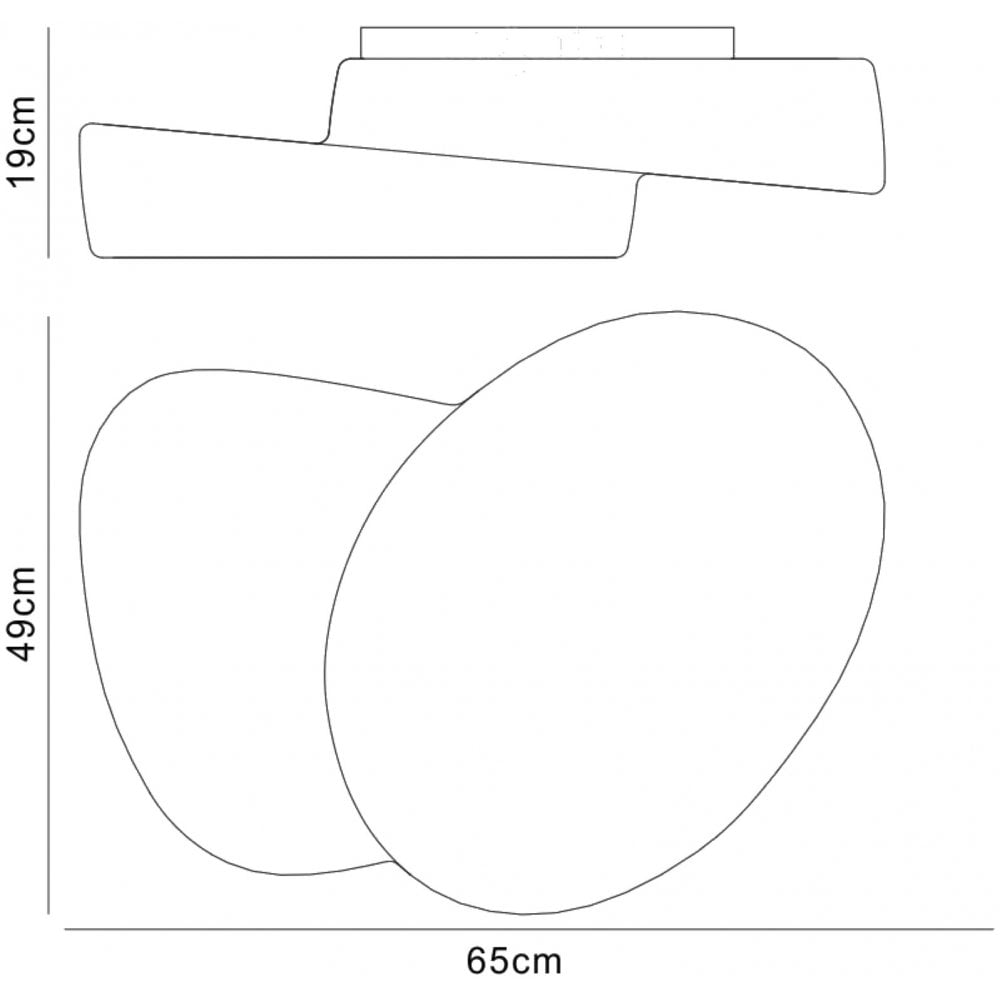 M1893 Ufo Ceiling 4 Light E27 Outdoor Matt White/Opal White