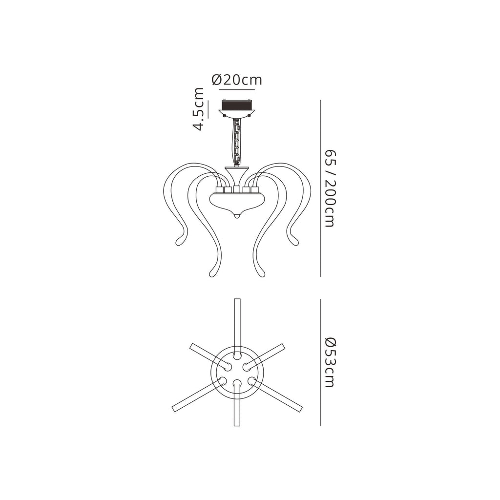 M5564 Versailles Ceiling LED Light 57W