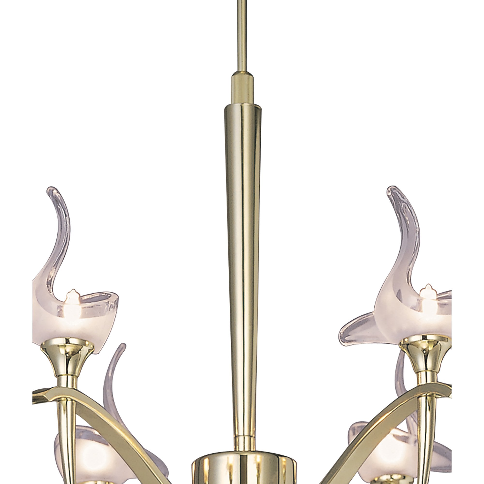 M0322PB Viena Telescopic Pendant Round 6 Light G9 Polished Brass