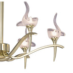 M0322PB Viena Telescopic Pendant Round 6 Light G9 Polished Brass