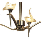 M0323AB Viena Telescopic Pendant Round 4 Light G9 Antique Brass