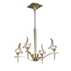 M0323PB Viena Telescopic Pendant Round 4 Light G9 Polished Brass