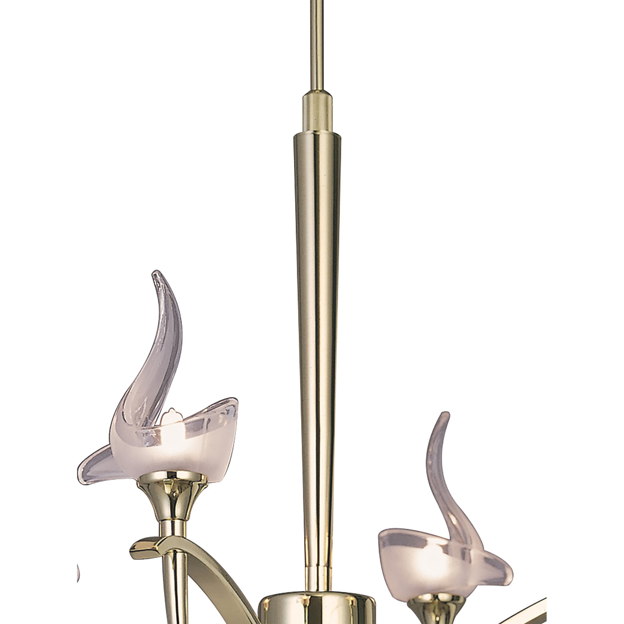 M0323PB Viena Telescopic Pendant Round 4 Light G9 Polished Brass