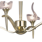 M0323PB Viena Telescopic Pendant Round 4 Light G9 Polished Brass