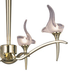 M0323PB Viena Telescopic Pendant Round 4 Light G9 Polished Brass