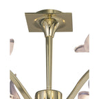 M0324PB Viena Semi Flush Round 6 Light G9 Polished Brass