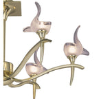 M0324PB Viena Semi Flush Round 6 Light G9 Polished Brass