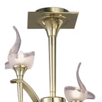 M0325PB Viena Semi Flush Round 4 Light G9 Polished Brass
