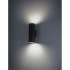Volcano Outdoor Wall  Lamp 2 Light Graphite