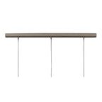 M0771 Zack Linear Pendant 3 Light E27 Line Satin Nickel