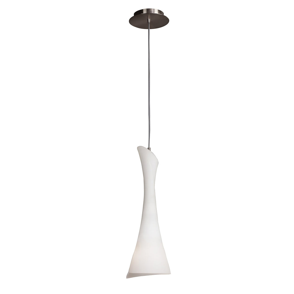 M0772 Zack Pendant 1 Light E27 Satin Nickel