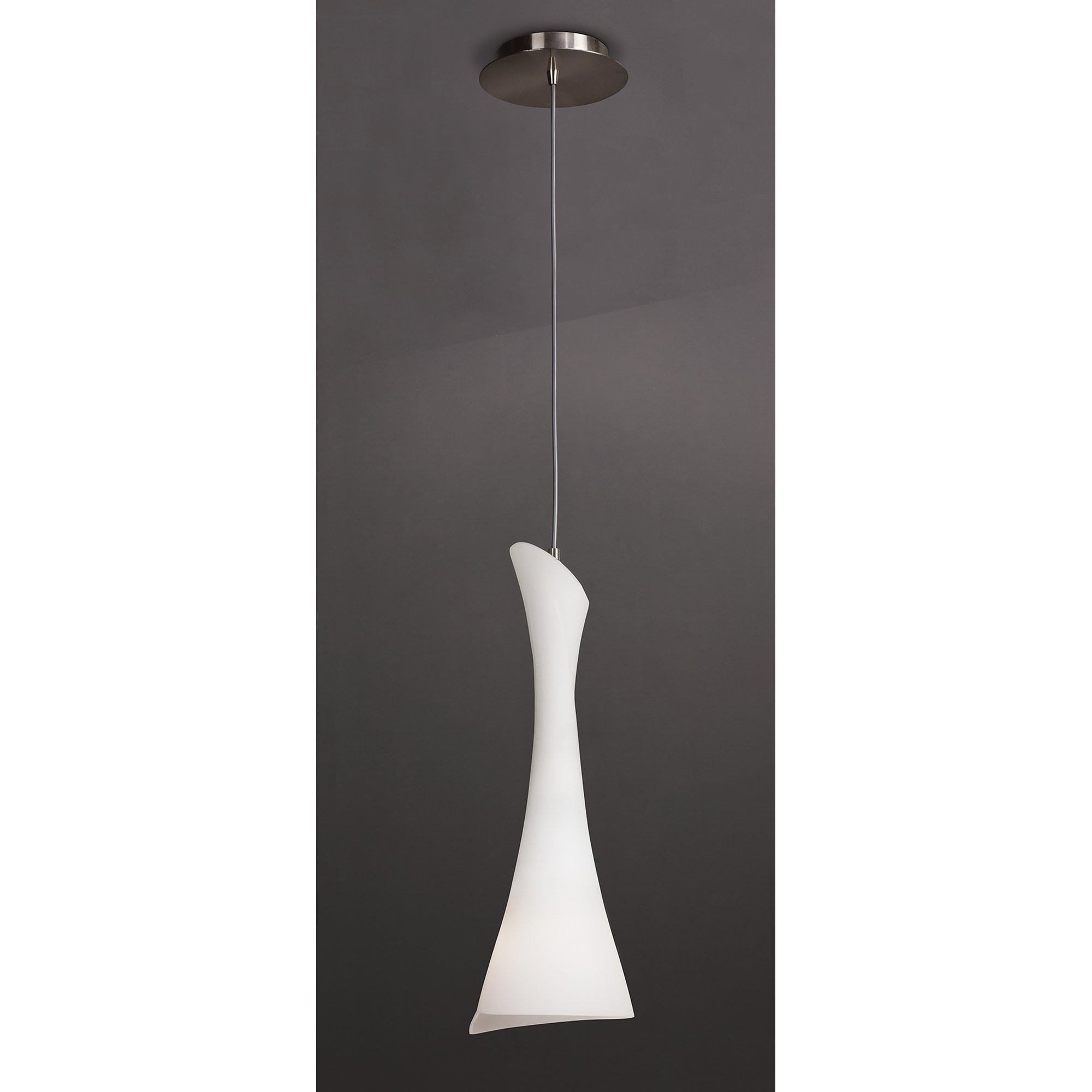 M0772 Zack Pendant 1 Light E27 Satin Nickel