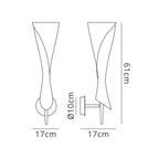 M0773 Zack Wall Lamp 1 Light E14 Satin Nickel