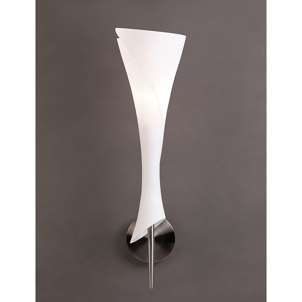 M0773 Zack Wall Lamp 1 Light E14 Satin Nickel