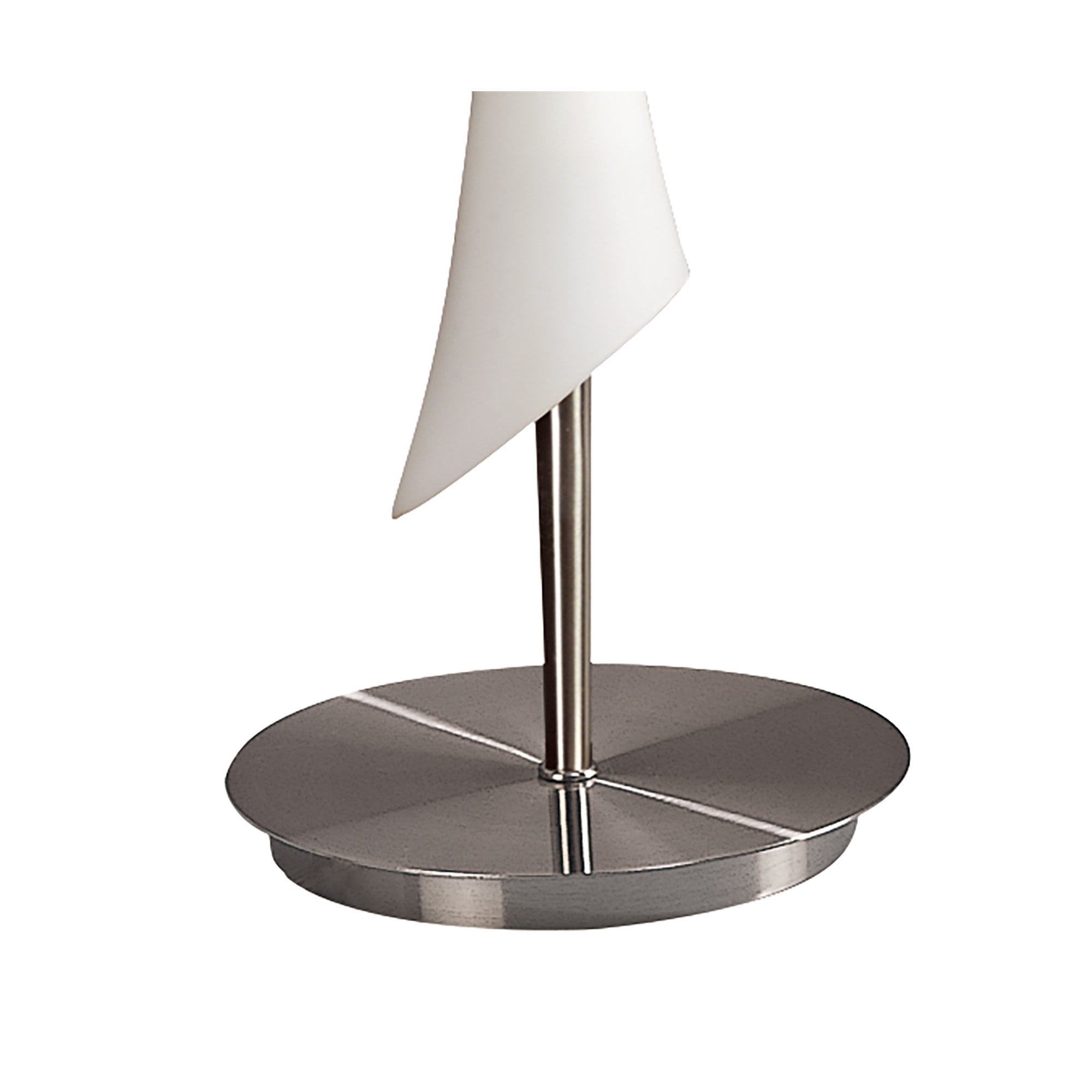 M0774 Zack Table Lamp 1 Light E14 Satin Nickel