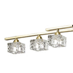 M1444PB Zen Rectangular Telescopic Convertible To Semi Flush 8 Light G9 Polished Brass