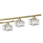 M1444PB Zen Rectangular Telescopic Convertible To Semi Flush 8 Light G9 Polished Brass