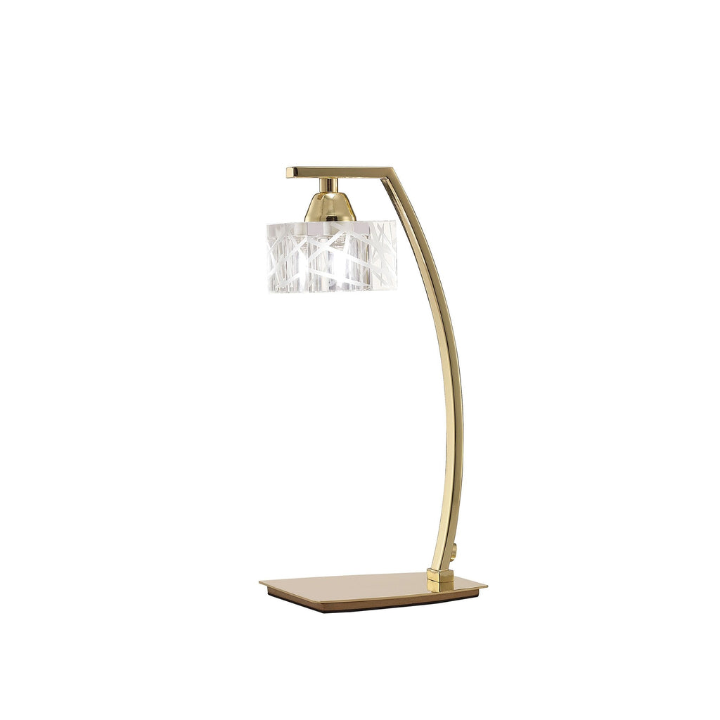 M1447PB Zen Table Lamp 1 Light G9 Polished Brass