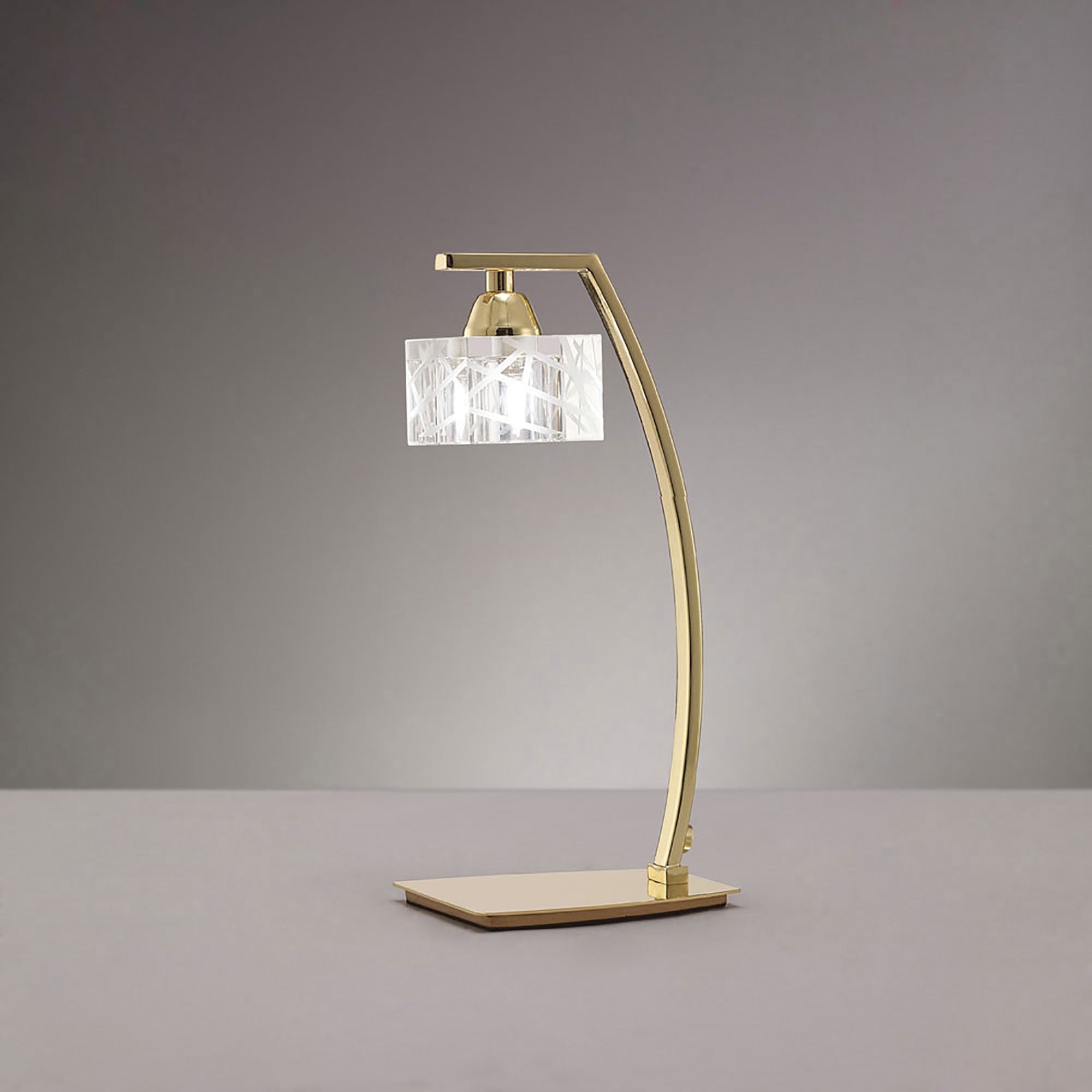M1447PB Zen Table Lamp 1 Light G9 Polished Brass
