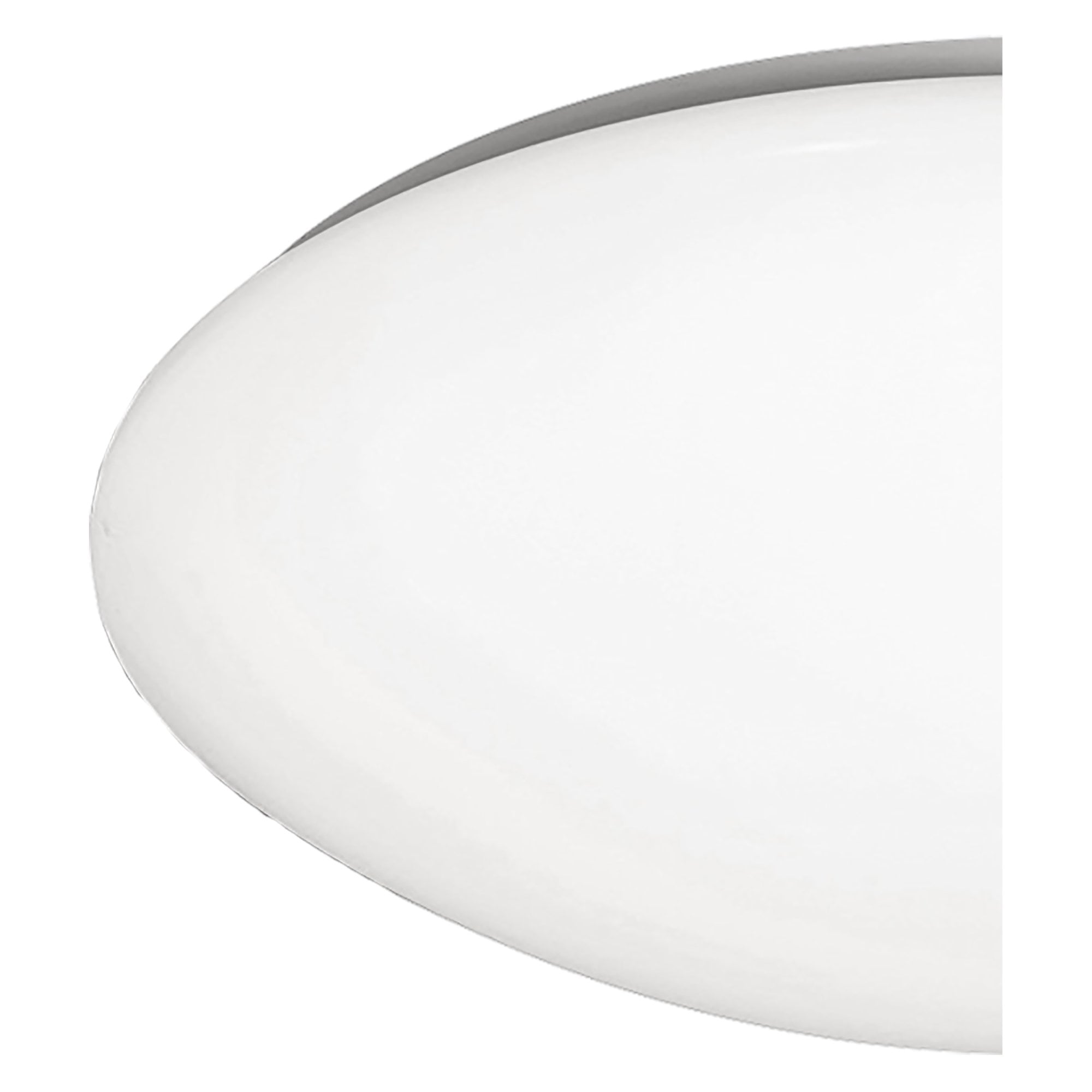 M5411 Zero E27 Flush Ceiling/Wall 3x20W Medium White Acrylic