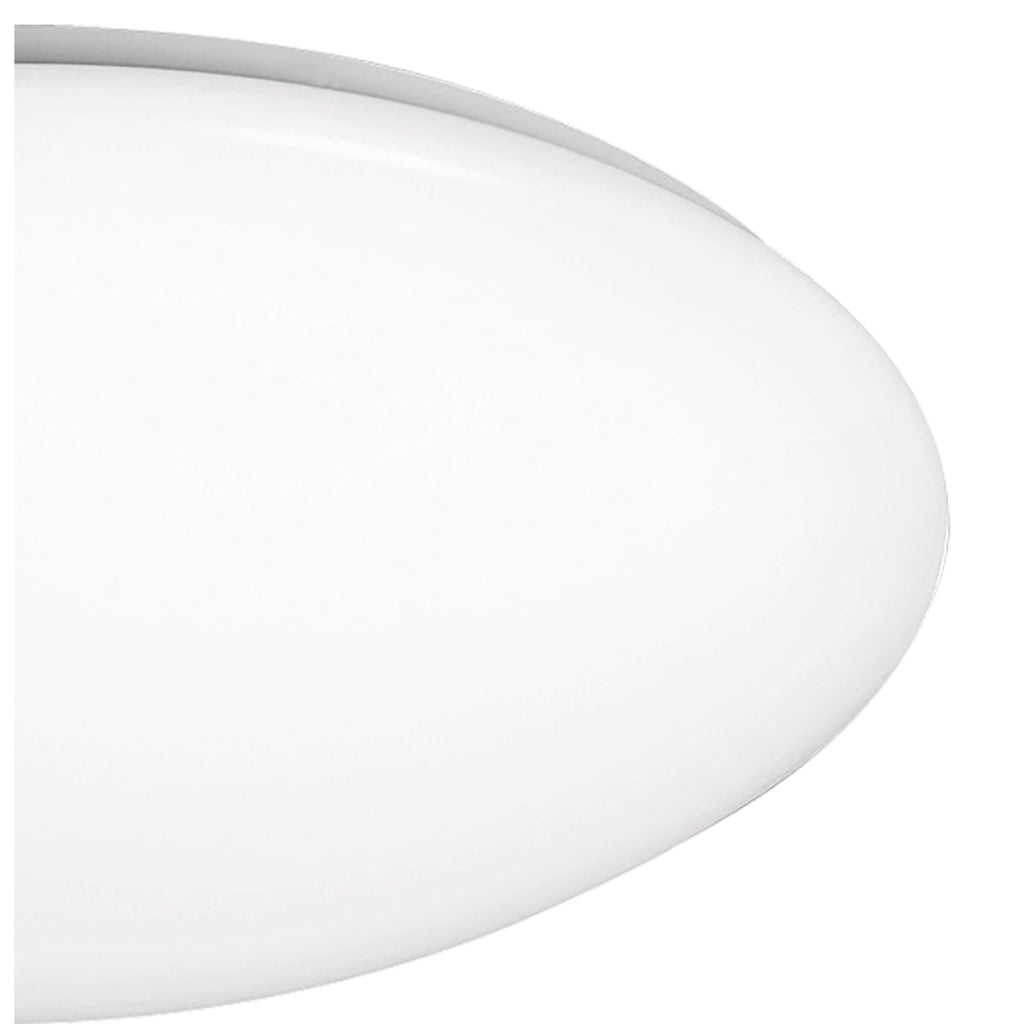 M5411 Zero E27 Flush Ceiling/Wall 3x20W Medium White Acrylic