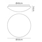 M3671 Zero Flush Ceiling / Wall 28W LED Large White Acrylic