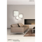 Mantra M3765  Quatro Ceiling/Wall Large LED White Acrylic