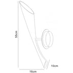 M0913/S Pop Wall Lamp Switched 1 Light E27 Gloss Red/White Acrylic/Polished Chrome