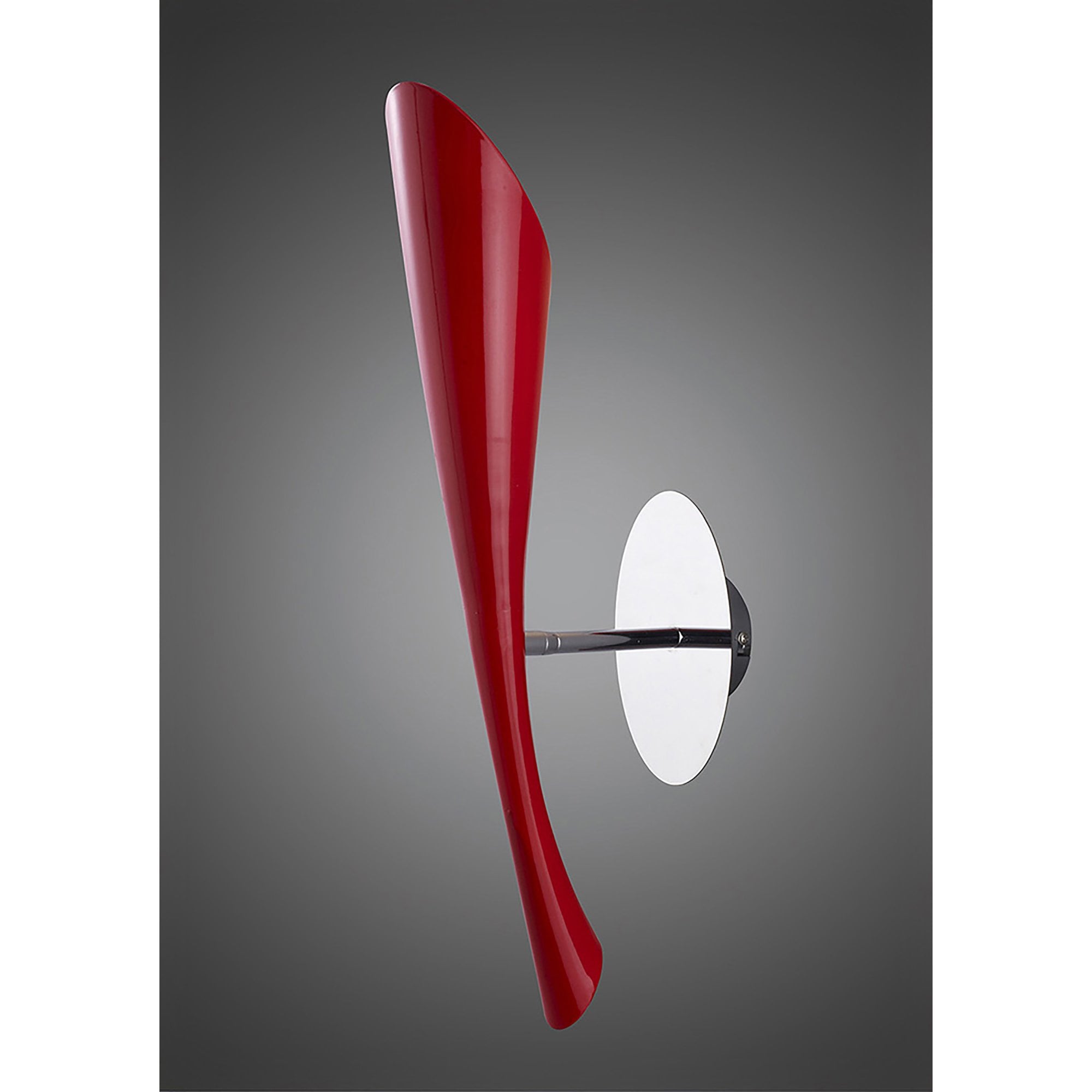 M0913/S Pop Wall Lamp Switched 1 Light E27 Gloss Red/White Acrylic/Polished Chrome