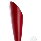 M0913/S Pop Wall Lamp Switched 1 Light E27 Gloss Red/White Acrylic/Polished Chrome