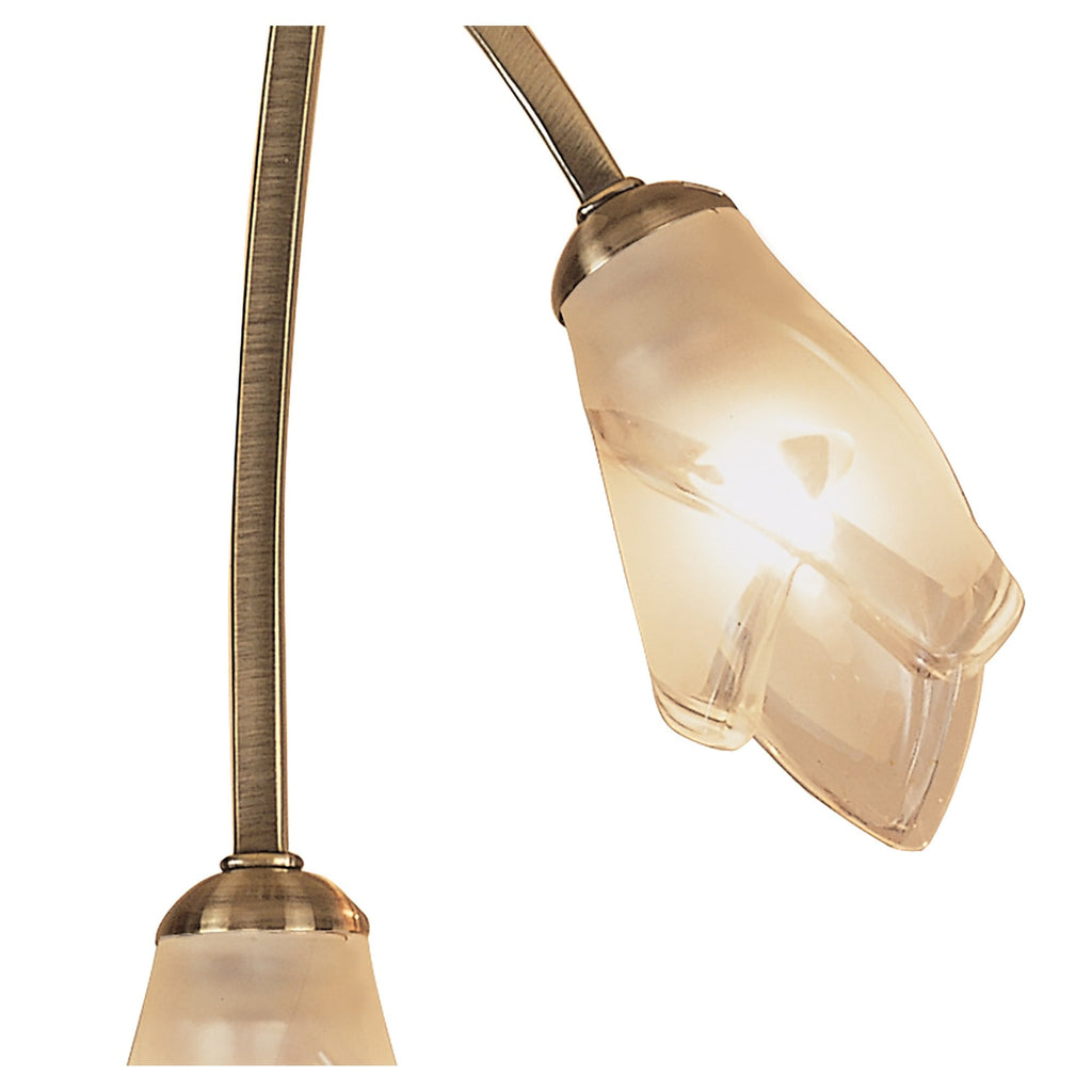 M0188AB Pietra Ceiling 2 Light G9 Antique Brass