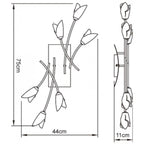 M0187/S Pietra Ceiling/Wall Switched 6 Light G9 Polished Chrome