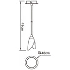 M0185AB Pietra Pendant 1 Light G9 Antique Brass