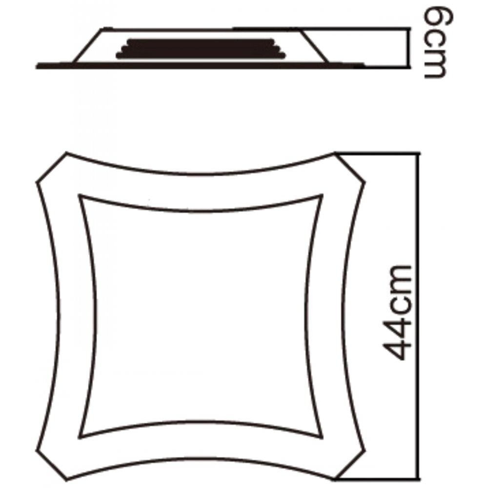 Mantra M0056AB Rosa del desierto flush fitting 1 light