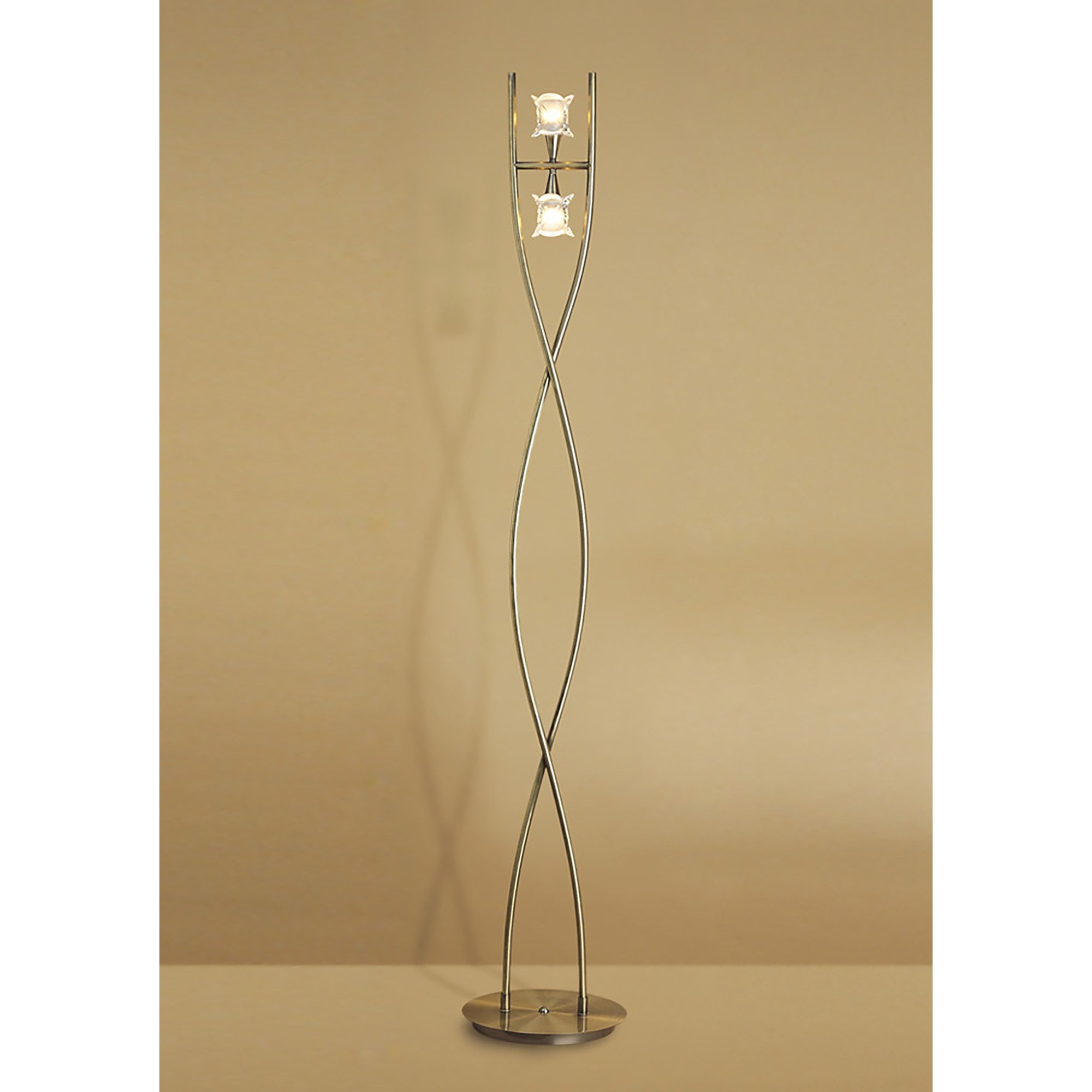 M0054AB Rosa Del Desierto Floor Lamp 2 Lights
