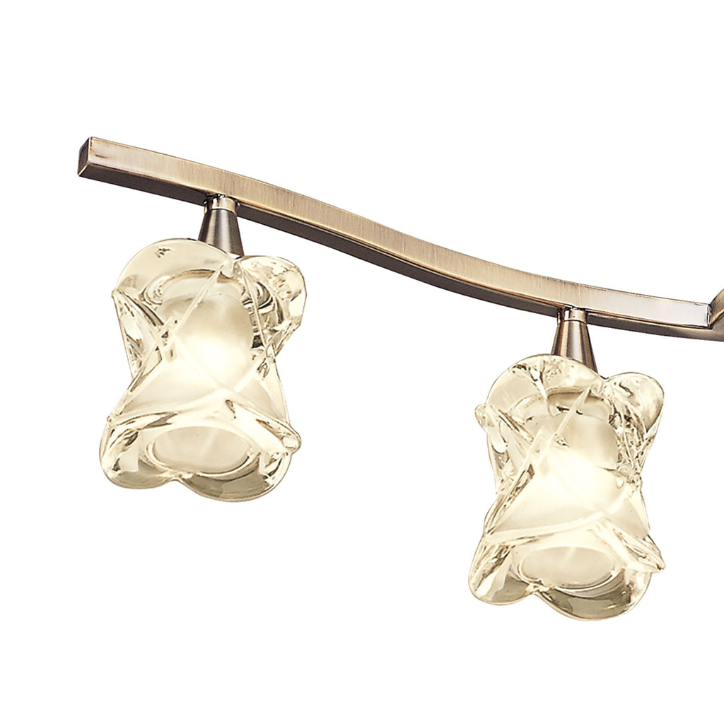 Mantra M0040AB Rosa del desierto telescopic pendant 4 lights
