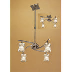 M0034AB Rosa Del Desierto Telescopic Pendant 4 Lights