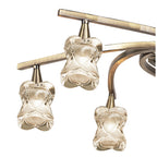 M0033AB Rosa Del Desierto Telescopic Pendant 6 Lights