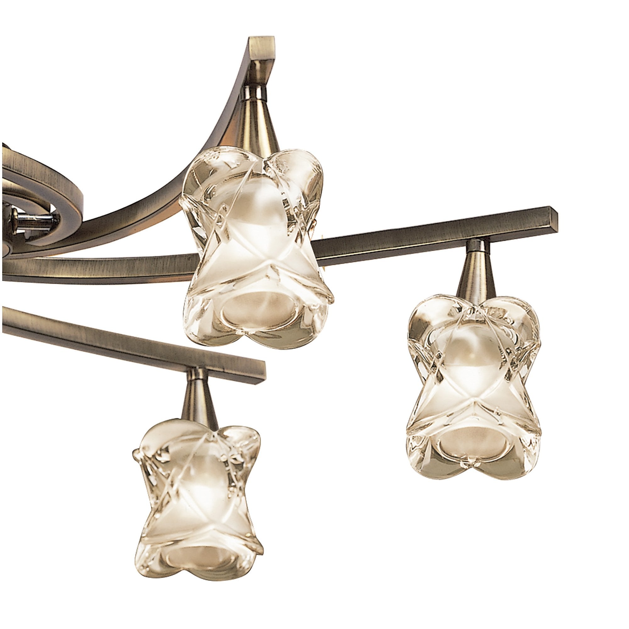 M0033AB Rosa Del Desierto Telescopic Pendant 6 Lights