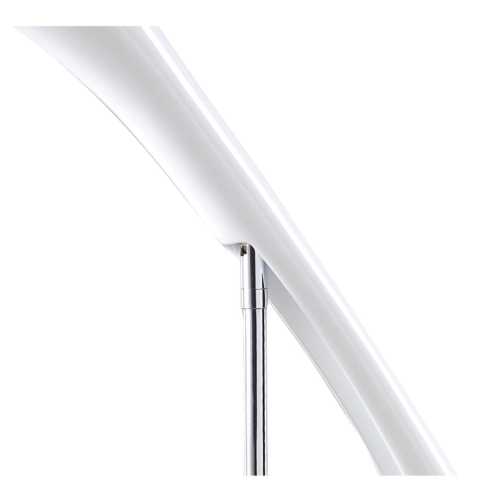 M0924 Pop Table Lamp 1 Light E27 Gloss White/White Acrylic/Polished Chrome