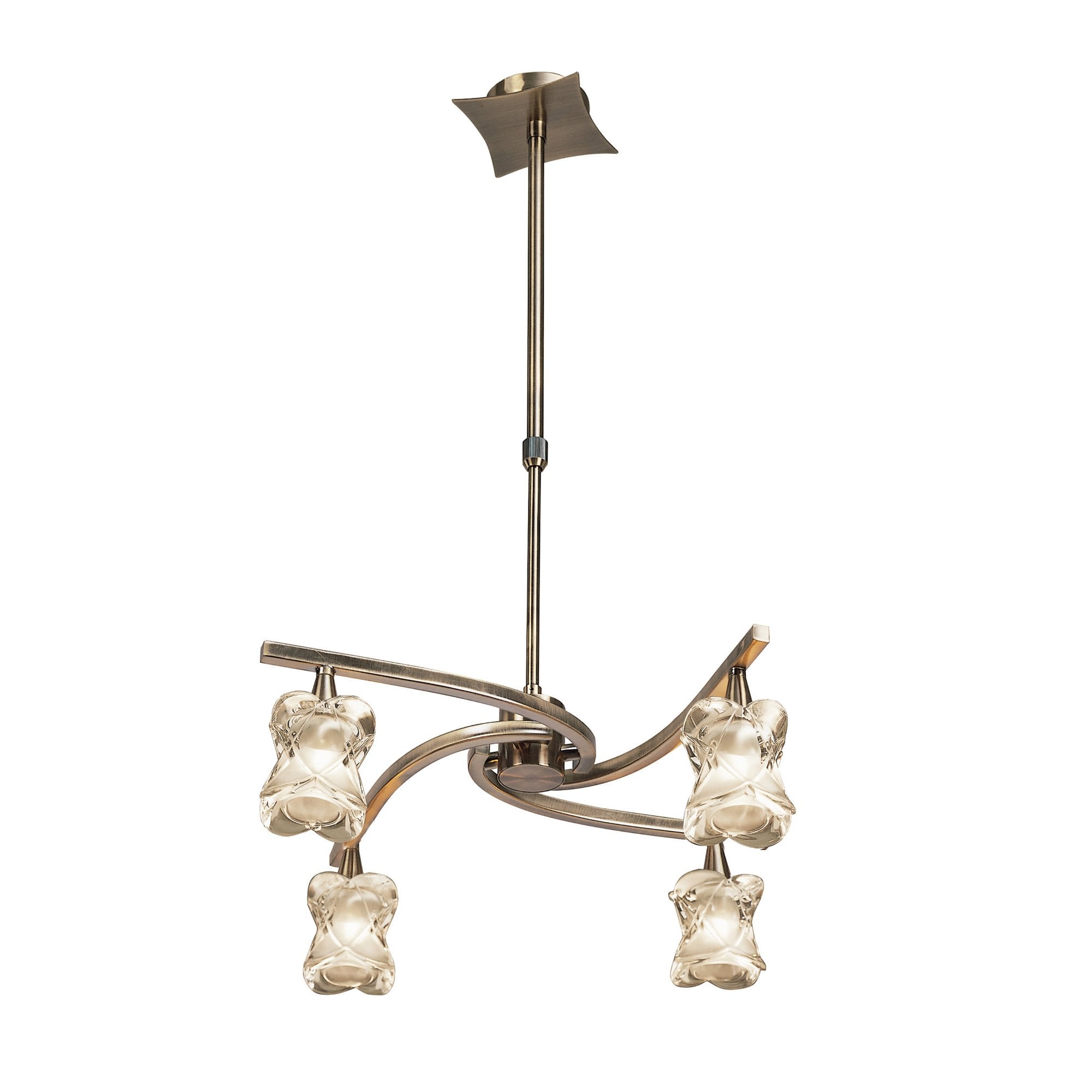 M0034 Rosa Nickel 4 Light