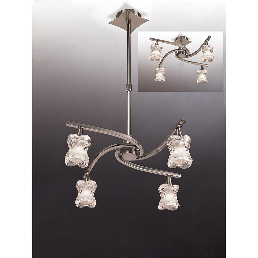 M0034 Rosa Nickel 4 Light
