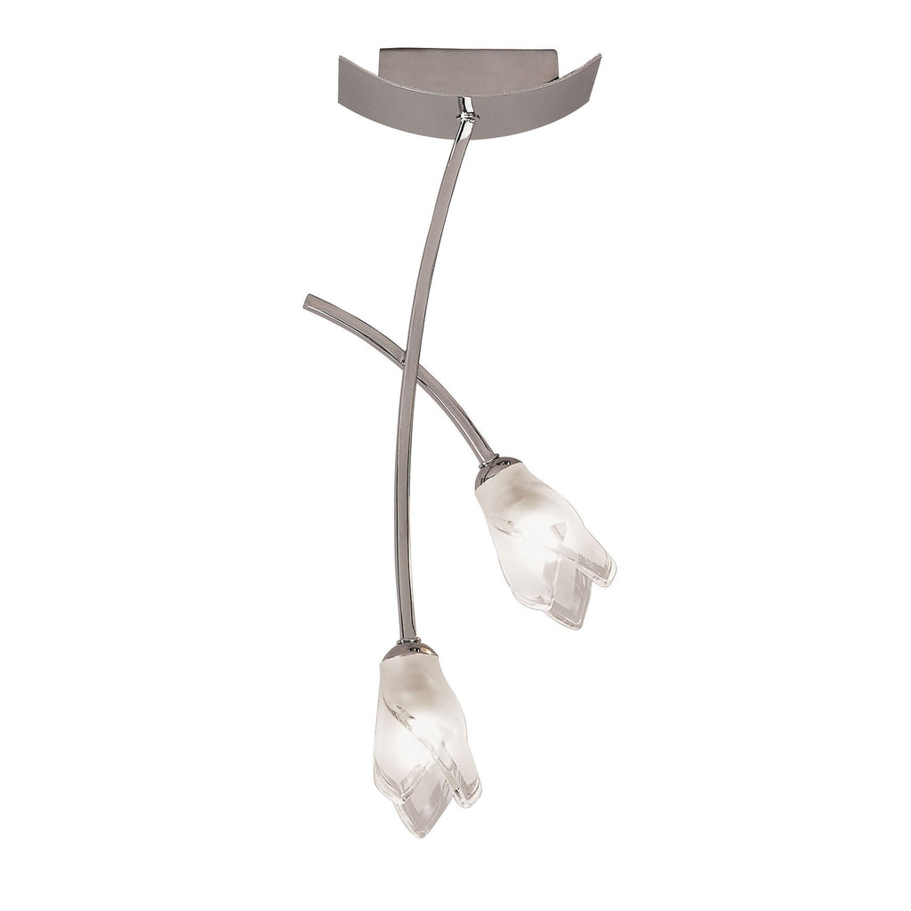 M0188 Pietra Ceiling 2 Light G9 Polished Chrome