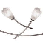 M0191 Pietra Linear Pendant 2 Arm 6 Light G9 Polished Chrome