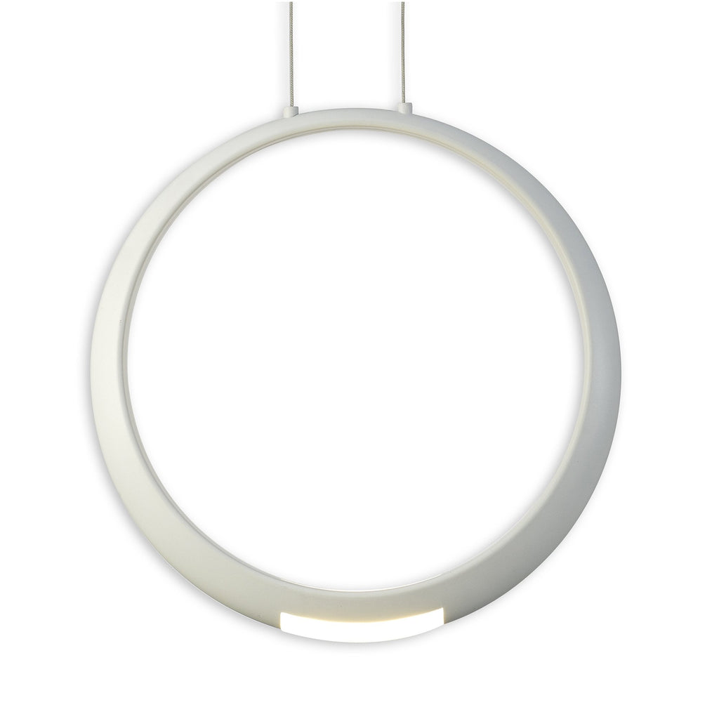 M6170 Ring Pendant 50cm Round Matt White