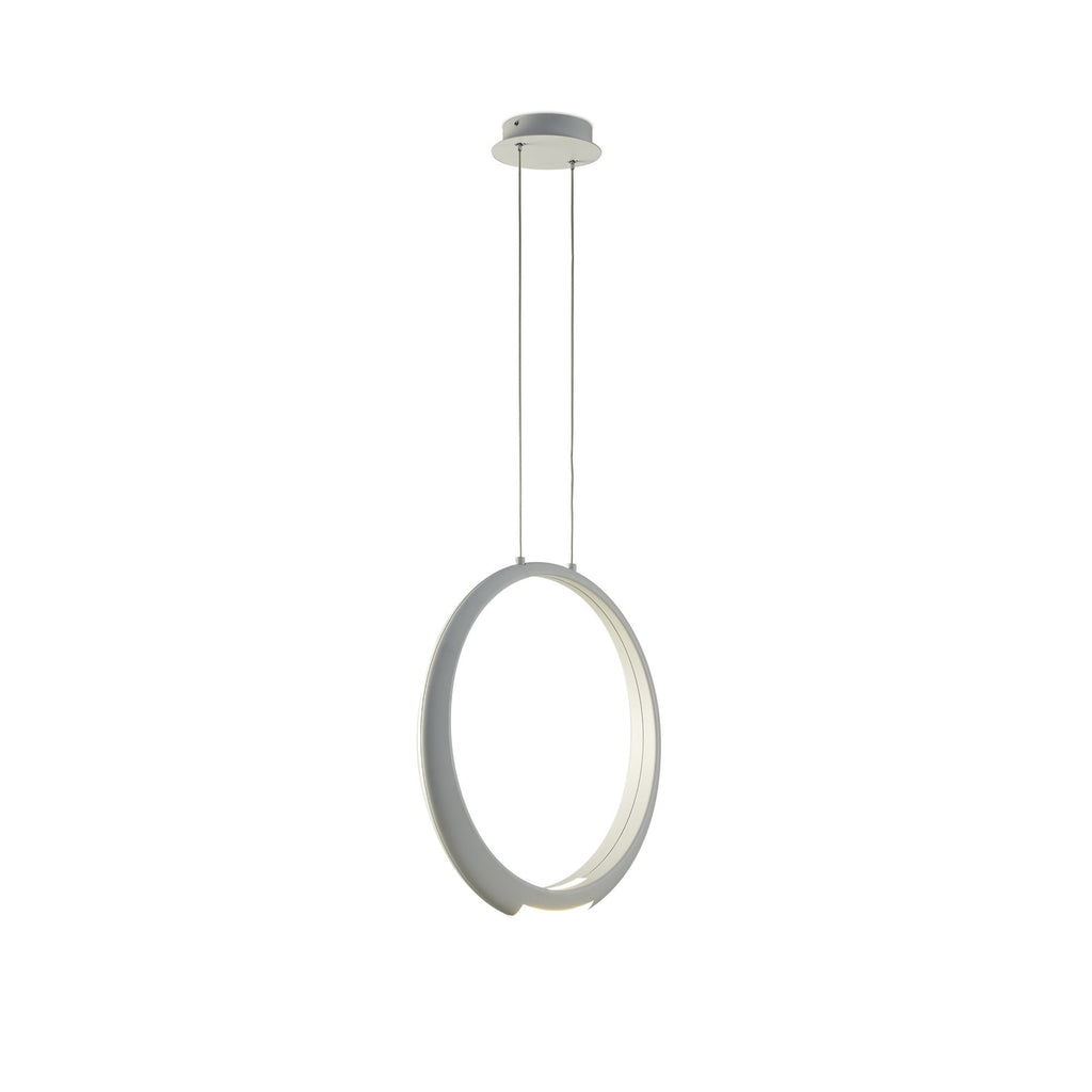 M6170 Ring Pendant 50cm Round Matt White