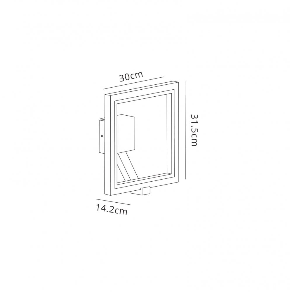 M6470 Rodas Wall Lamp LED IP65 Anthracite