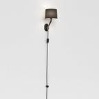 1479001 Arbor Plug-In Wall Light Matt Black