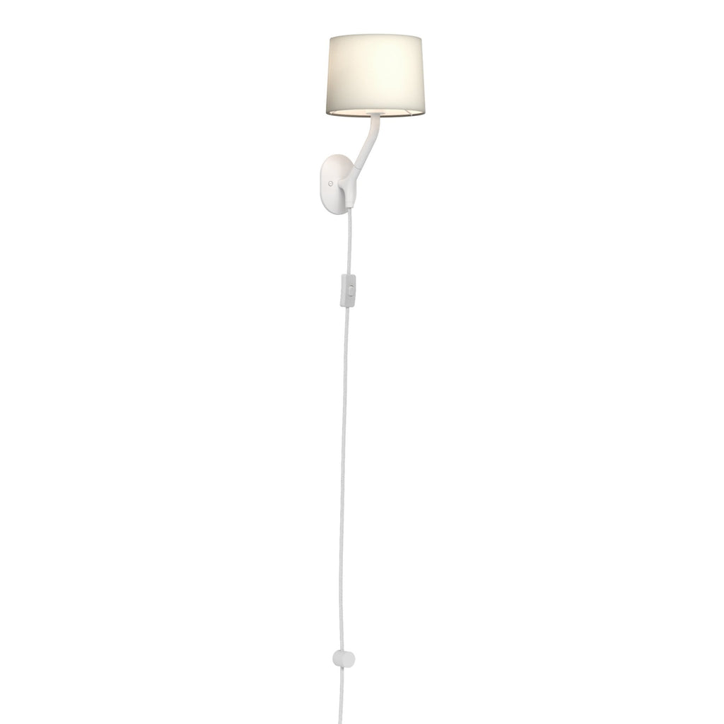 1479002 Arbor Plug-In Wall Light Matt White